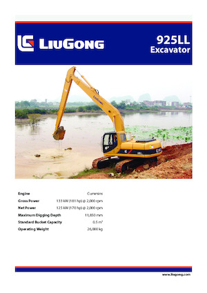 Excavadoras de orugas Liugong 925LL