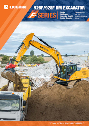 Excavadoras de orugas Liugong 926F