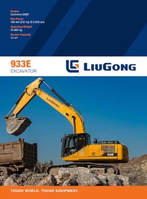 Excavadoras de orugas Liugong 933E