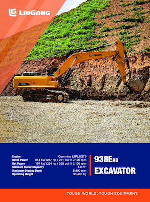 Excavadoras de orugas Liugong 938EHD