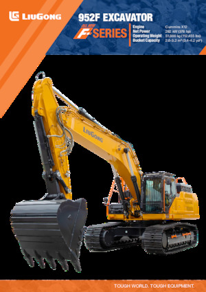 Excavadoras de orugas Liugong 952F