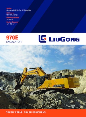 Excavadoras de orugas Liugong 970E