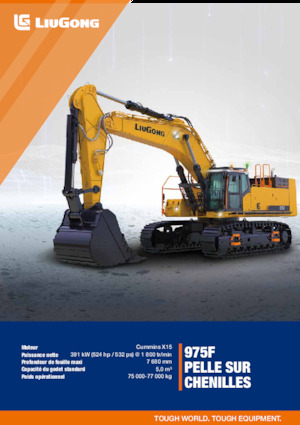 Excavadoras de orugas Liugong 975F