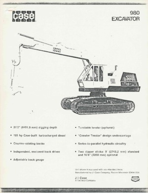 Excavadoras de orugas Case 980