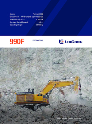 Excavadoras de orugas Liugong 990F