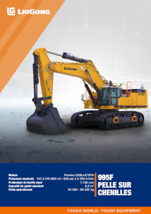 Excavadoras de orugas Liugong 995F