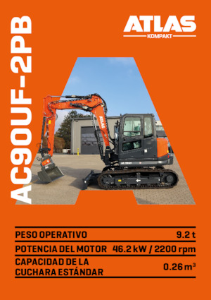 Excavadoras de orugas Atlas Kompakt AC 90UF-2PB