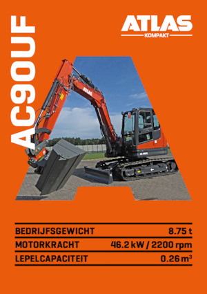 Excavadoras de orugas Atlas Kompakt AC 90UF