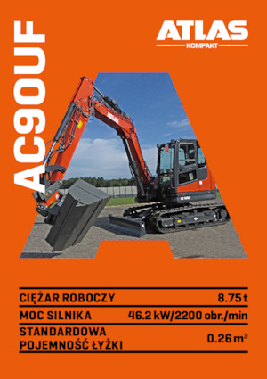 Excavadoras de orugas Atlas Kompakt AC 90UF