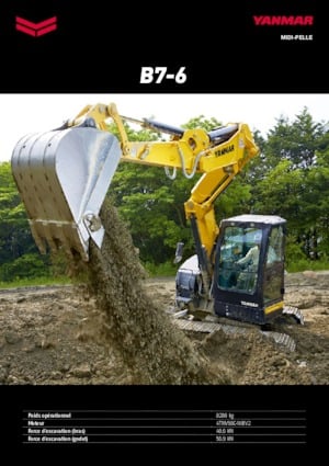 Excavadoras de orugas Yanmar B 7 -6 CR