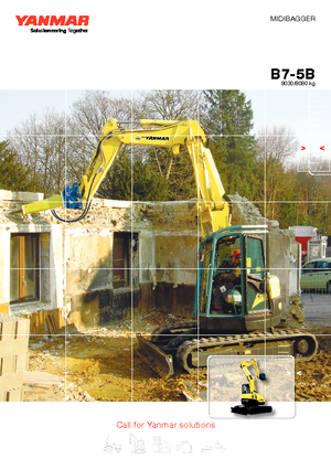 Excavadoras de orugas Yanmar B 7 Sigma