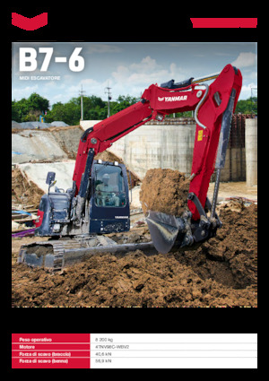 Excavadoras de orugas Yanmar B7-6 