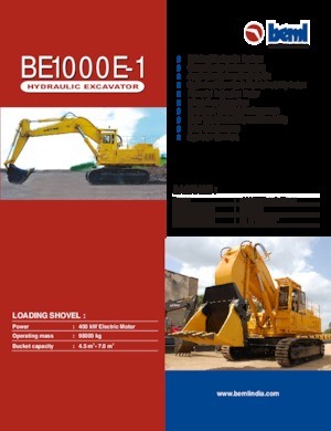 Excavadoras de orugas Beml BE1000E-1