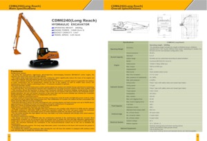 Excavadoras de orugas Lonking CDM6240