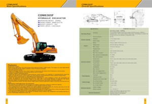 Excavadoras de orugas Lonking CDM6365F