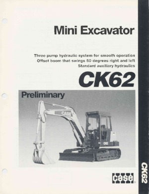 Excavadoras de orugas Case CK62