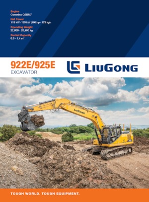 Excavadoras de orugas Liugong 922E