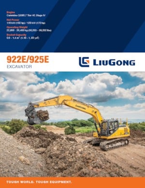 Excavadoras de orugas Liugong 925E