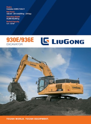 Excavadoras de orugas Liugong 936E