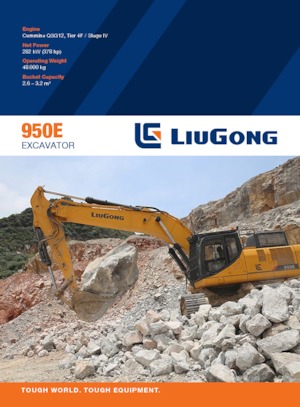 Excavadoras de orugas Liugong 950E
