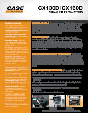 Excavadoras de orugas Case CX130D