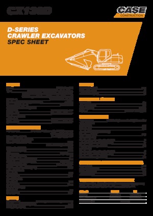 Excavadoras de orugas Case CX130D
