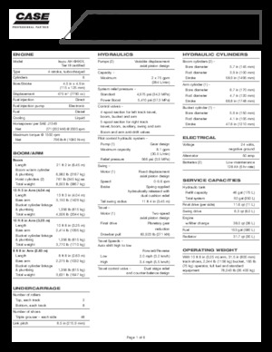 Excavadoras de orugas Case CX 330