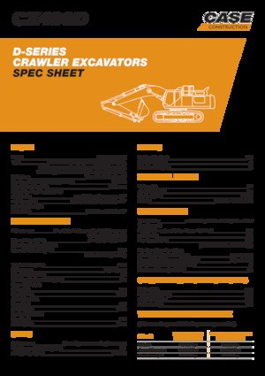 Excavadoras de orugas Case CX490D