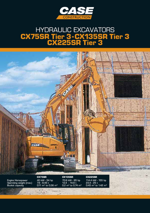 Excavadoras de orugas Case CX 225 SR