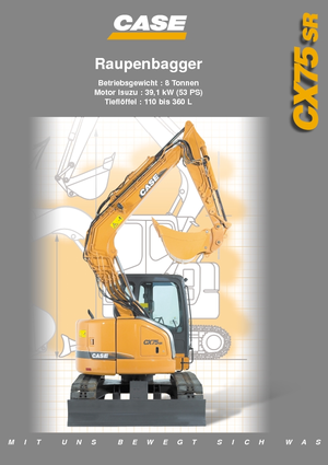 Excavadoras de orugas Case CX 75 SR