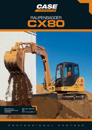 Excavadoras de orugas Case CX 80