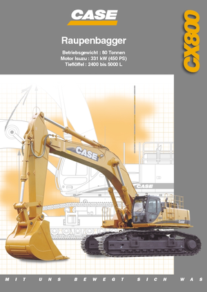 Excavadoras de orugas Case CX 800