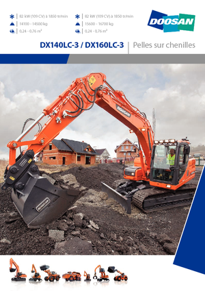 Excavadoras de orugas Doosan DX160LC-3