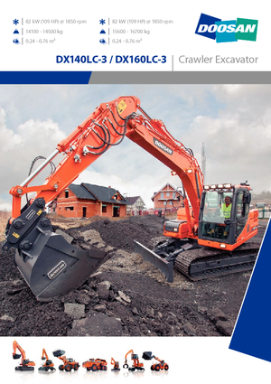Excavadoras de orugas Doosan DX160LC-3