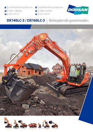 Excavadoras de orugas Doosan DX160LC-3