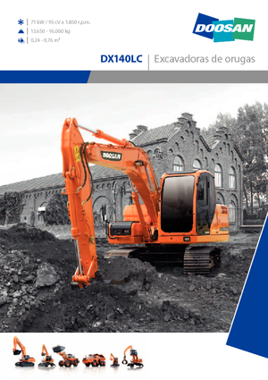 Excavadoras de orugas Doosan DX 140 LC