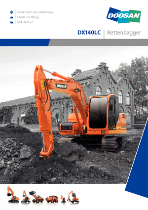 Excavadoras de orugas Doosan DX 140 LC