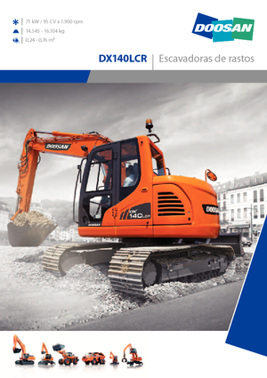 Excavadoras de orugas Doosan DX 140 LCR