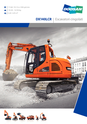 Excavadoras de orugas Doosan DX 140 LCR