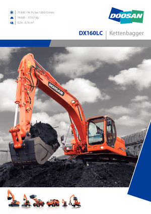 Excavadoras de orugas Doosan DX 160 LC