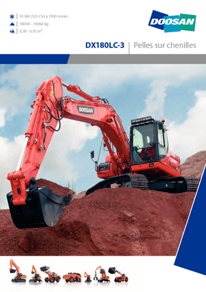 Excavadoras de orugas Doosan DX180LC-3