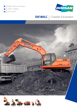 Excavadoras de orugas Doosan DX 180 LC