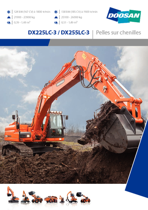 Excavadoras de orugas Doosan DX255NLC-3