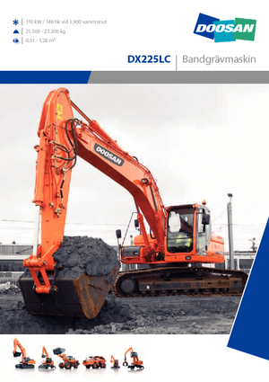 Excavadoras de orugas Doosan DX 225 LC