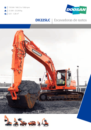 Excavadoras de orugas Doosan DX 225 LC