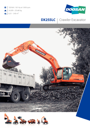 Excavadoras de orugas Doosan DX 255 N LC