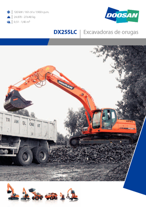 Excavadoras de orugas Doosan DX 255 N LC