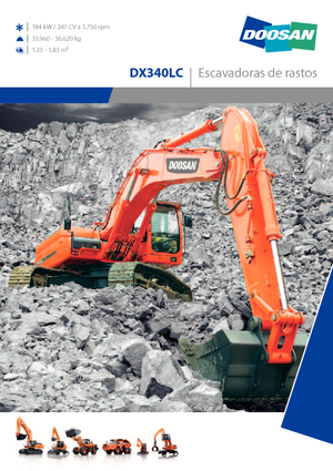 Excavadoras de orugas Doosan DX 340 LC