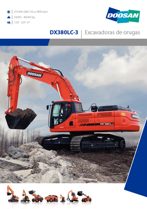 Excavadoras de orugas Doosan DX380NLC-3