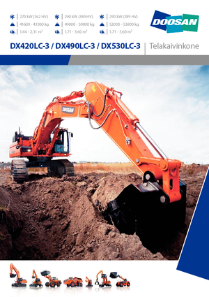 Excavadoras de orugas Doosan DX530NLC-3